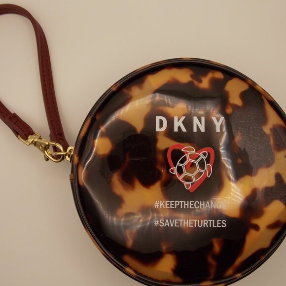 DKNY Tortoise Keep The Change Save The Turtles Wristlet - Picture 3 of 7